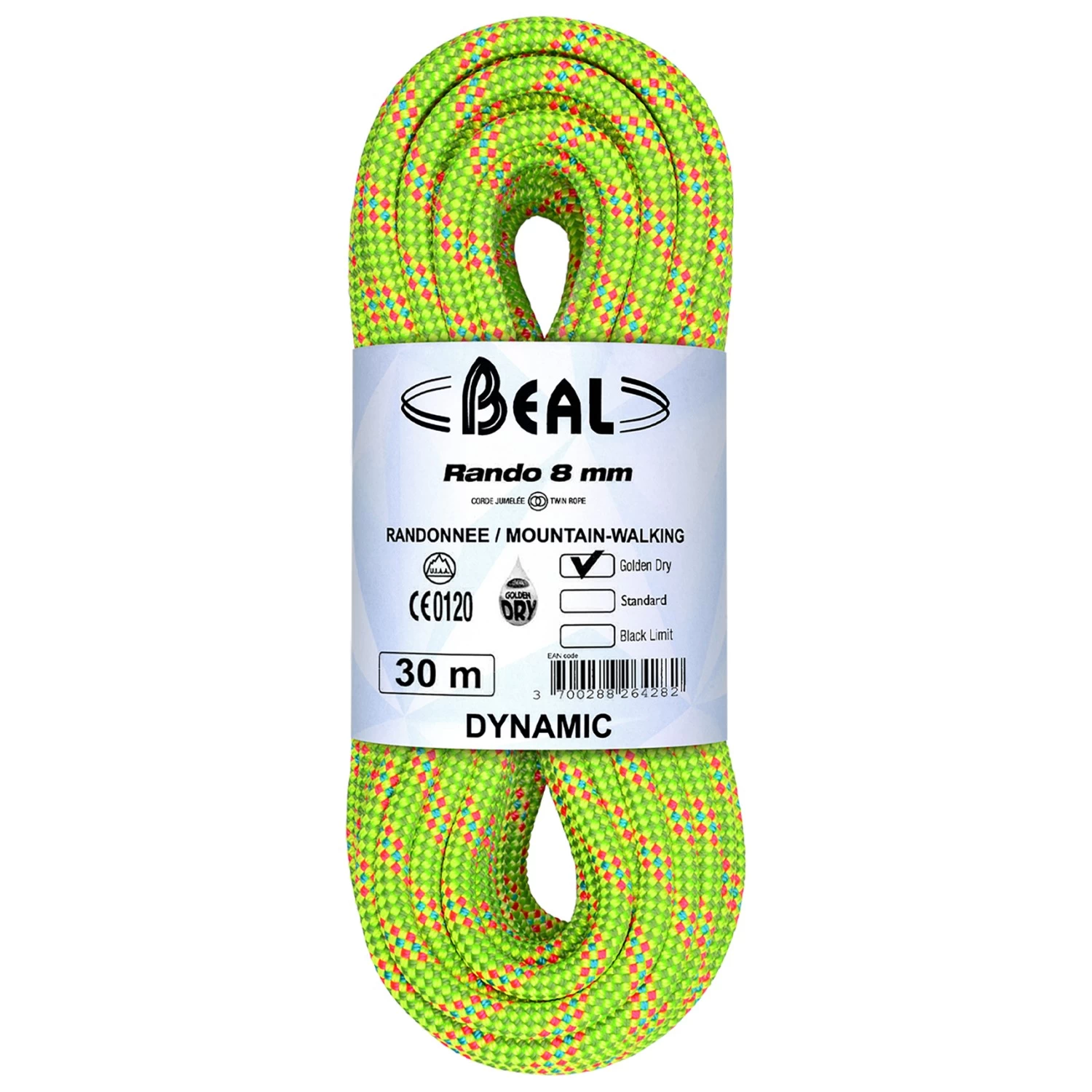 Beal - Rando Golden Dry 8 Mm - Twin Rope 1 Beal - Rando Golden Dry 8 Mm - Twin Rope