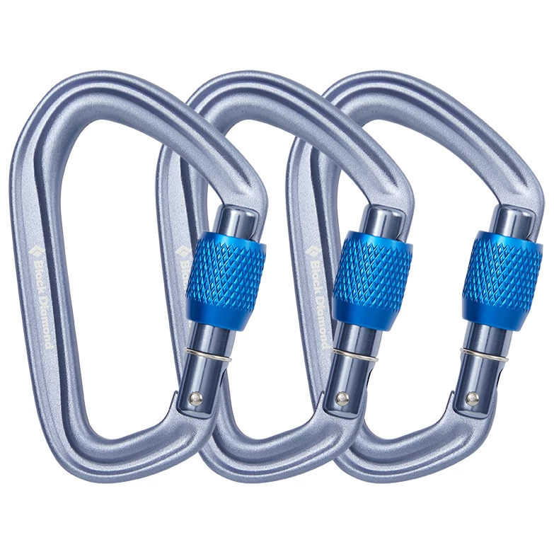 Black Diamond - Hotforge Screwgate 3 Pack - Screwgate Carabiner 1 Black Diamond - Hotforge Screwgate 3 Pack - Screwgate Carabiner